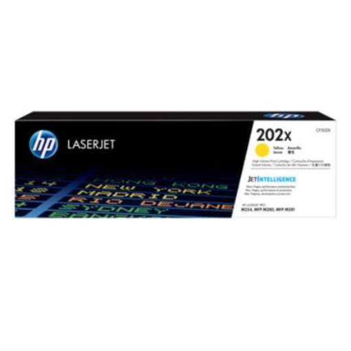 Imagen de TONER HP 202X AMARILLO