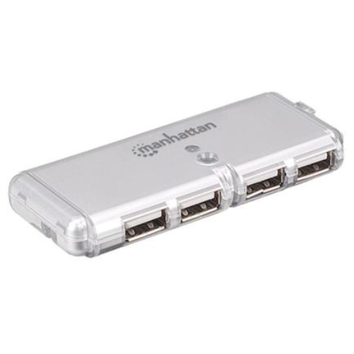 Imagen de Mini Hub Manhattan USB 2.0 Sin Fuente 4 Puertos