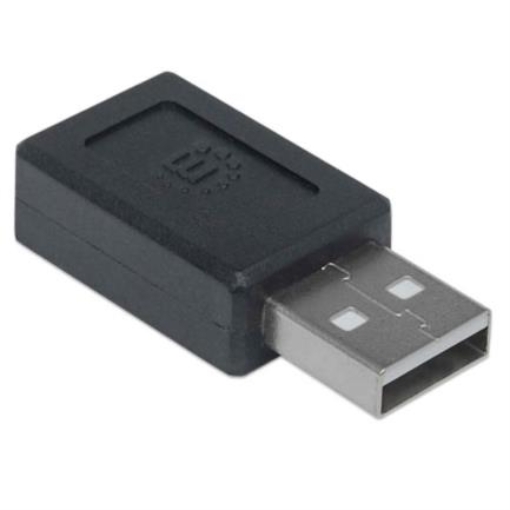 Imagen de Adaptador Manhattan USB C-A 2.0 Color Negro
