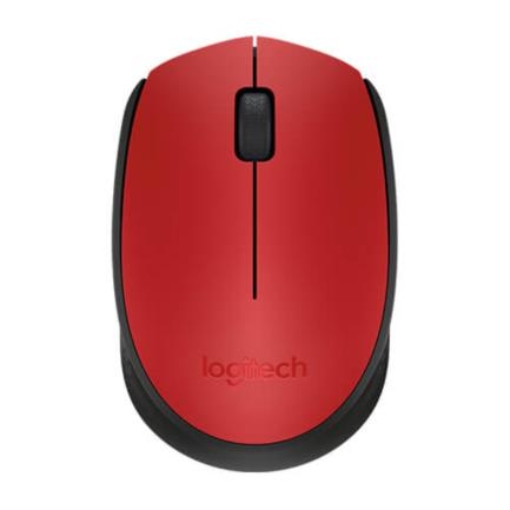 Imagen de Mouse Logitech M170 Inalámbrico Plug and Play USB Color Rojo