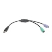 Imagen de Adaptador USB Tripp Lite USB a PS-2 Teclado y Mouse (AM a 2x Mini-Din6H)