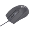 Imagen de Kit Teclado y Mouse Manhattan Óptico Cableado 1000 ppp Color Negro