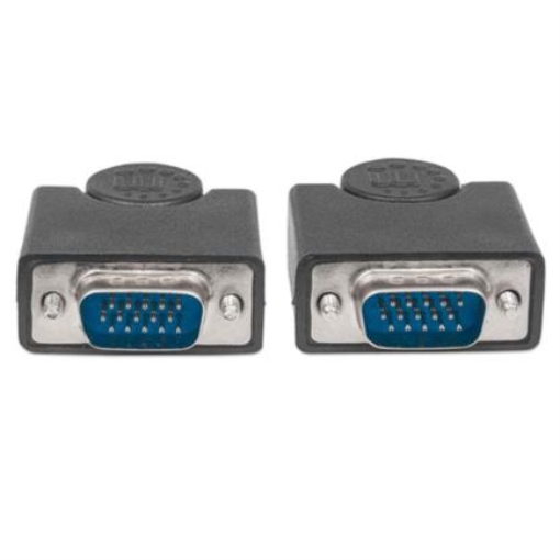 Imagen de Cable Manhattan SVGA Monitor 8MM HD15M-M 1.8m Color Negro