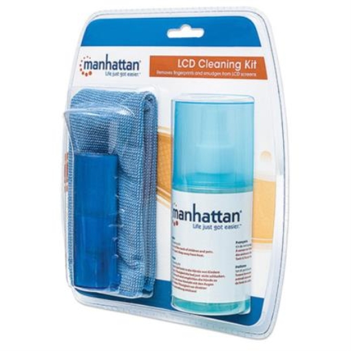 Imagen de Kit Limpieza Manhattan para LCD Solución 200ml Paño y Brocha