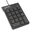 Imagen de Teclado Numérico Manhattan Alámbrico USB 18 Teclas Color Negro