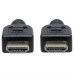 Imagen de Cable Manhattan HDMI Alta Velocidad con Ethernet Blindado 2m Color Negro