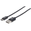 Imagen de Cable Manhattan USB A-C 2.0 Alta Velocidad 1m Color Negro