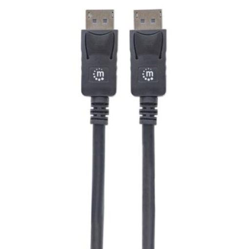 Imagen de Cable Manhattan DisplayPort M-M Blindado 1m Color Negro