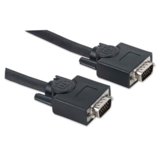 Imagen de Cable Manhattan HD15 M-M para Monitor SVGA 7.5m Color Negro