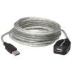 Imagen de Cable Manhattan Extensión Activa USB-A 2.0 Alta Velocidad 5m Color Plata