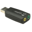Imagen de Adaptador Manhattan Sonido 5.1 Estéreo USB Alta Velocidad Color Negro
