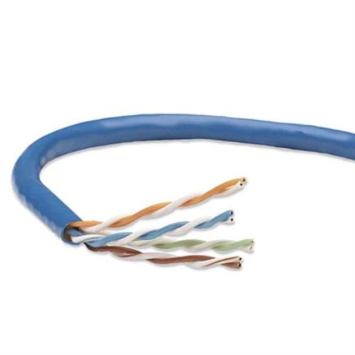 Imagen de Bobina Cable Intellinet Cat 5e CCA UTP 305m Sólida Color Azul