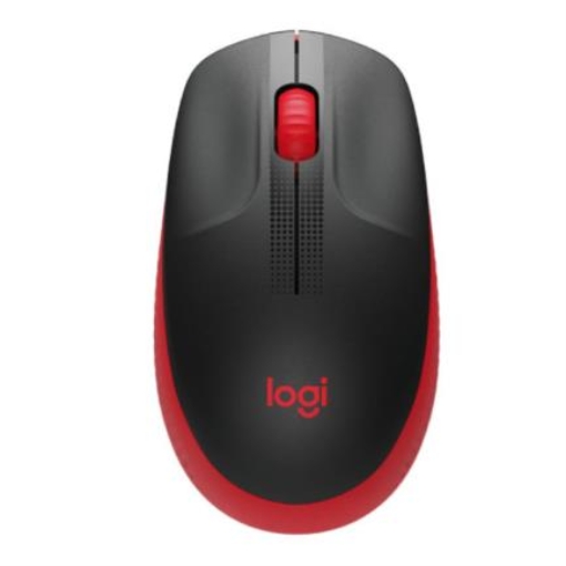 Imagen de Mouse Logitech M190 Full Size Inalámbrico 1000 dpi USB Color Rojo