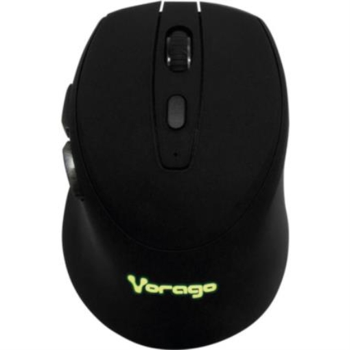 Imagen de Mouse Vorago MO-306 Inalámbrico Iluminado 2400 dpi Recargable Color Negro