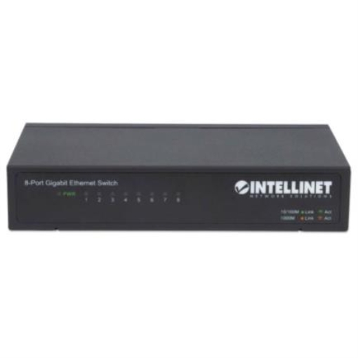 Imagen de Switch Intellinet Escritorio Ethernet Gigabit 8 Puertos Color Negro