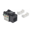 Imagen de Jack Intellinet RJ45 CAT 6 Keyston de Impacto Color Negro