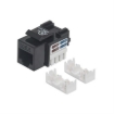 Imagen de Jack Intellinet RJ45 CAT 6 Keyston de Impacto Color Negro