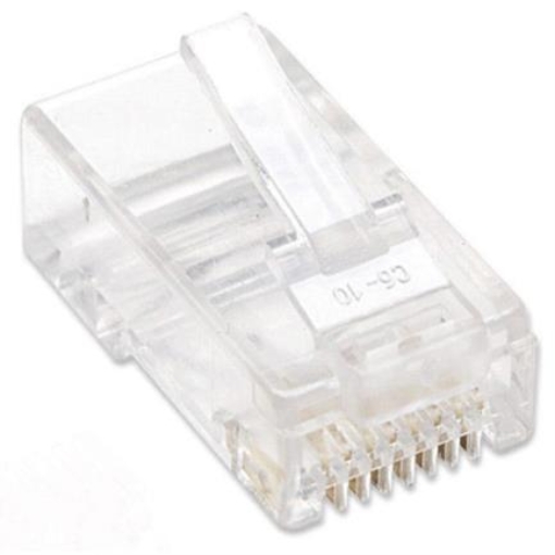 Imagen de Plug Intellinet RJ45 Cat 5e UTP Multifilar 15 Micras Bote C/100 Pzas