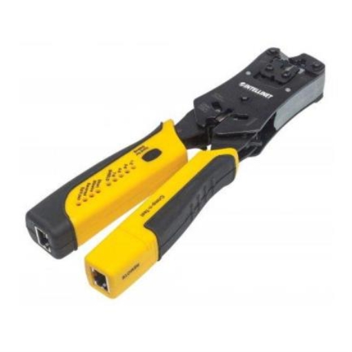 Imagen de Pinza Intellinet Crimpeadora Universal para Plugs Modulares y Probador de Cables