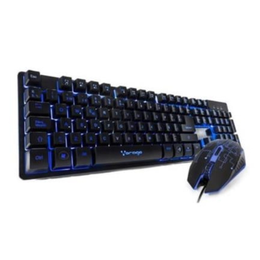 Imagen de Kit Teclado y Mouse Vorago Start The Game Retroiluminado USB