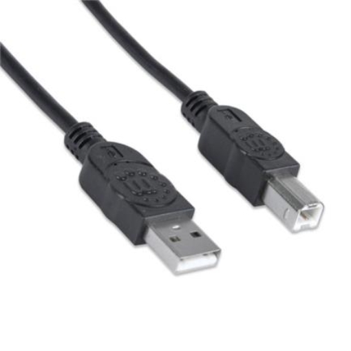 Imagen de Cable Manhattan USB B Alta Velocidad 2.0 A-B1.8m Color Negro