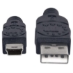 Imagen de Cable Manhattan USB Mini B Alta Velocidad 2.0 A 1.8m Color Negro