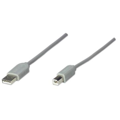 Imagen de Cable Manhattan USB A-B 3m Color Gris