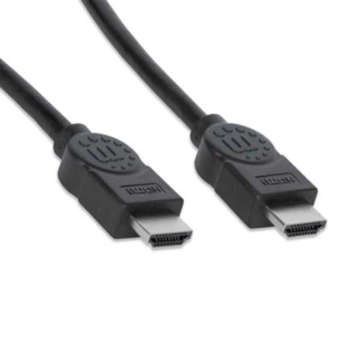Imagen de Cable Manhattan HDMI M-M Alta Velocidad Blindado 1m Color Negro