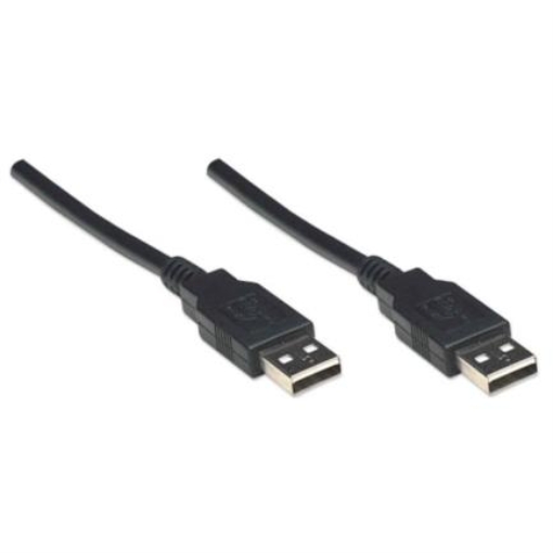 Imagen de Cable Manhattan USB-A 2.0 Alta Velocidad 1.8m Color Negro