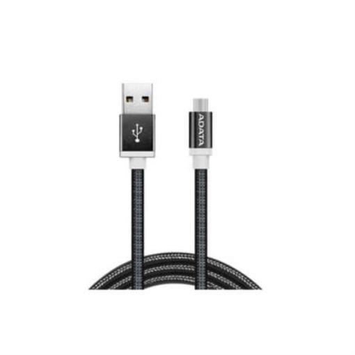 Imagen de CABLE ADATA TEJIDO USB-V8 100CM COLOR NEGRO
