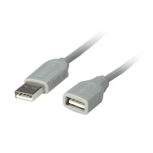 Imagen de Cable Manhattan USB A-A Extensión 3m Color Gris