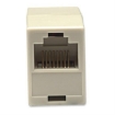 Imagen de Cople Intellinet RJ45 Cat 5e Modular Hembra-Hembra Color Beige