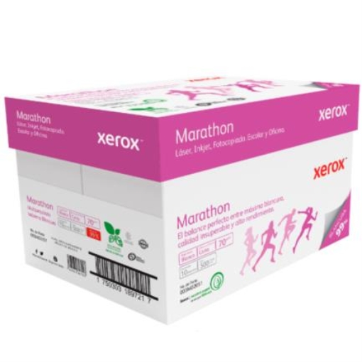 Imagen de Papel Xerox Bond Marathon 70gr Carta Alta Blancura c/5000 Hojas