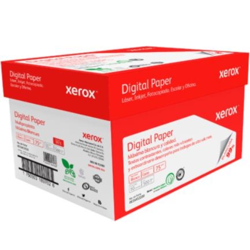 Imagen de Papel Cortado Xerox Bond Carta 96% Blancura (Rojo) Caja C/5000 Hojas