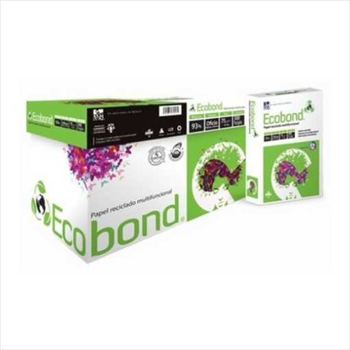 Imagen de PAPEL COPIADORA ECOBOND OFICIO BLANCURA 93% 75GR C/5000