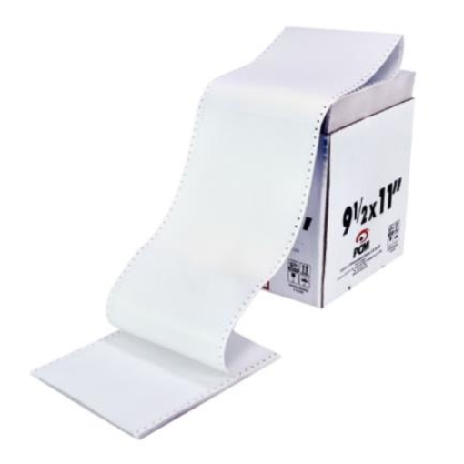 Imagen de PAPEL PCM STOCK IBM 9.5x11 3TANTO BLANCO C/1000 HOJAS
