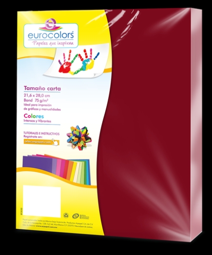 Imagen de PAPEL CORTADO EUROCOLORS CARTA VINO C/100