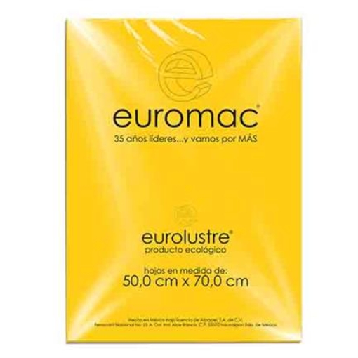 Imagen de PAPEL LUSTRE EUROMAC AMARILLO ORO 50X70 25 HOJAS