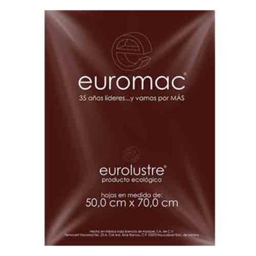 Imagen de PAPEL LUSTRE EUROMAC CAFÉ 50X70 24 HOJAS
