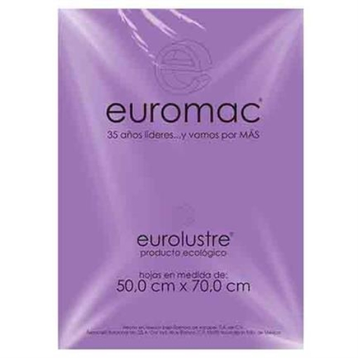 Imagen de PAPEL LUSTRE EUROMAC LILA PASTEL 50X70 24HOJAS