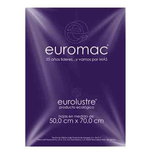 Imagen de PAPEL LUSTRE EUROMAC MORADO 50X70 25 HOJAS