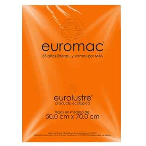 Imagen de PAPEL LUSTRE EUROMAC NARANJA 50X70 25 HOJAS