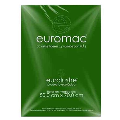 Imagen de PAPEL LUSTRE EUROMAC VERDE BANDERA 50X70 25 HOJAS