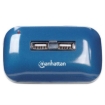 Imagen de Hub Manhattan USB Alta Velocidad 2.0 Alimentación Dual 7 Puertos Color Azul