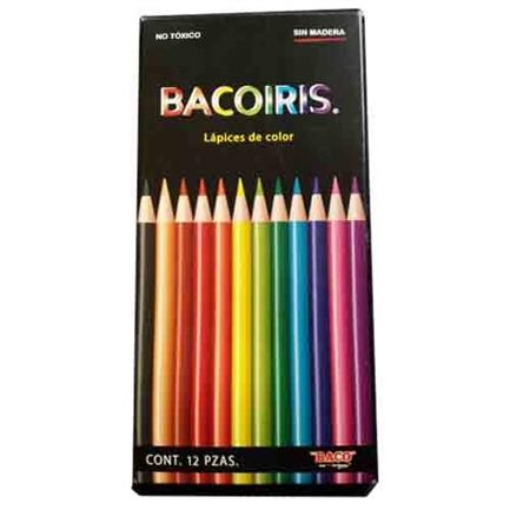 Imagen de LAPICES COLORES LARGOS BACO CAJILLA C/12