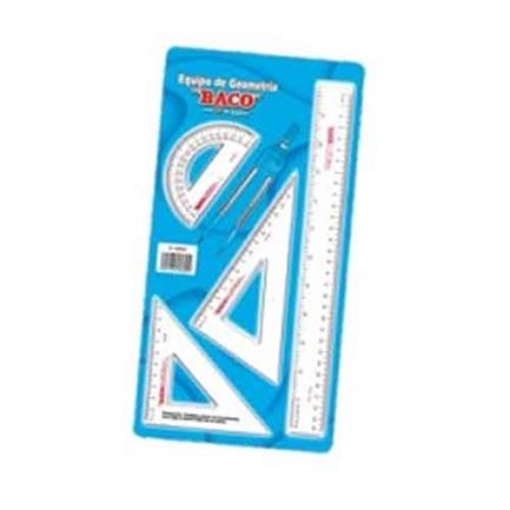 Imagen de EQUIPO DE GEOMETRIA BACO 5050 FLEXIBLE C/COMPAS C-600