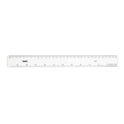 Imagen de REGLA PLASTICO BACO 50CMS S/BISEL