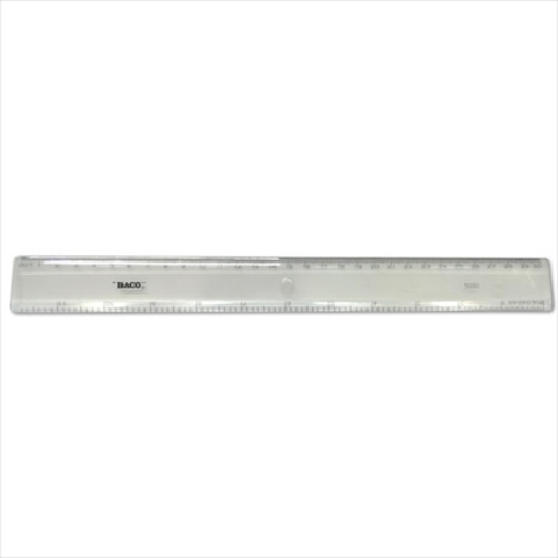 Imagen de REGLA BACO TRANSPARENTE 5030 30CMS C/25