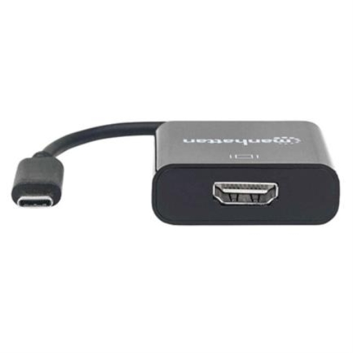 Imagen de Convertidor Manhattan Video USB-C a HDMI Hembra Color Negro
