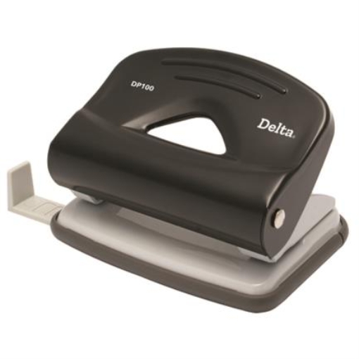 Imagen de Perforadora Barrilito Delta 2 Orificios Color Negro